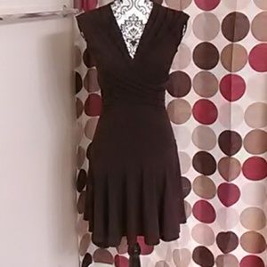 A. Byer figure flattering brown mini dress